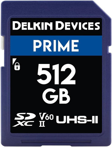 Delkin Devices 512 GB SD PRIME SDXC UHS-II