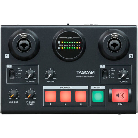TASCAM MiNiSTUDIO Creator US-42B Podcast Studio (Black)