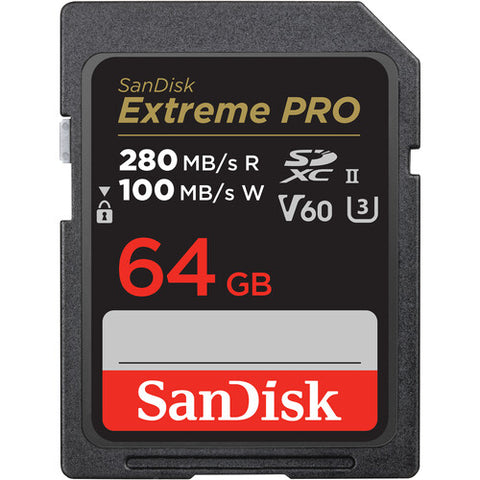 SanDisk 64GB Extreme PRO UHS-II SDXC (280 MB)