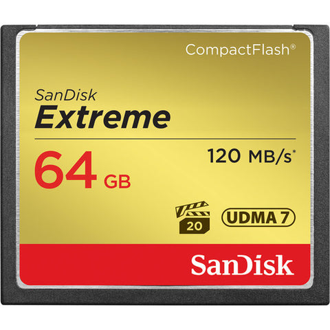 SanDisk 64 GB Extreme CompactFlash (120 MB)