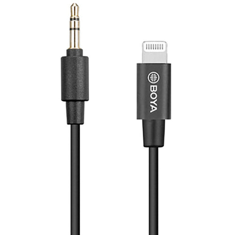 BOYA BY-K1 3.5mm TRS Male to Lightning Adapter Cable