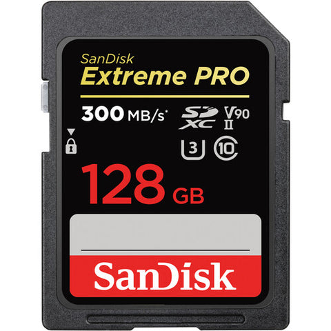 SanDisk 128 GB Extreme PRO UHS-II SDXC (300 MB)