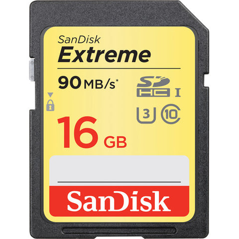 SanDisk 16 GB Extreme UHS-I SDHC (90MB/s)