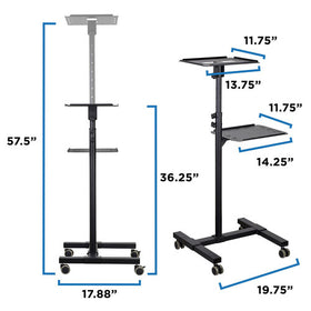 Mount-It! Portable Height Adjustable Laptop & Projector Stand