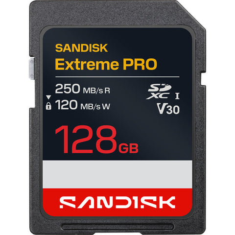 SanDisk 128GB Extreme PRO UHS-I SDXC (250 MB)