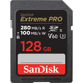 SanDisk 128GB Extreme PRO UHS-II SDXC (280 MB)