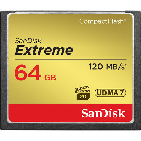 SanDisk 64 GB Extreme CompactFlash Memory Card (120 MB)