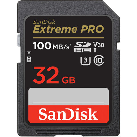 SanDisk 32GB Extreme PRO UHS-I SDHC Memory Card (100 MB/S)