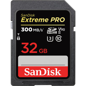 SanDisk 32 GB Extreme PRO UHS-II SDHC Memory Card (300MB/s)