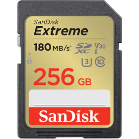 SanDisk 256GB Extreme UHS-I SDXC Memory Card (180 MB/s)